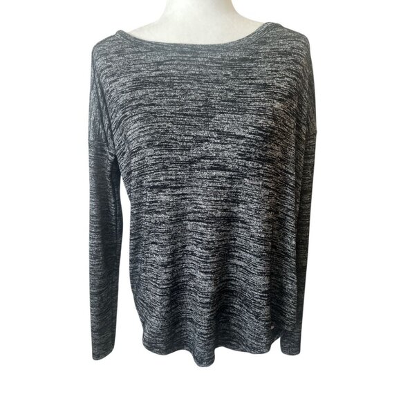 Rag & Bone Back & Grey Back Cut Out Round Neck Long Sleeve Knit Top Size XS - Picture 1 of 9